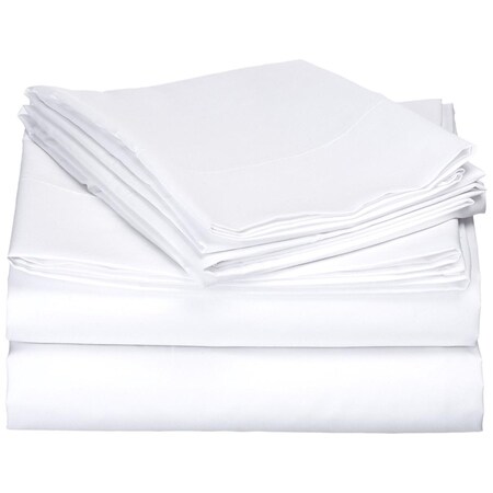 Intelligent Design Microfiber Sheet Set, King - White ID20-146